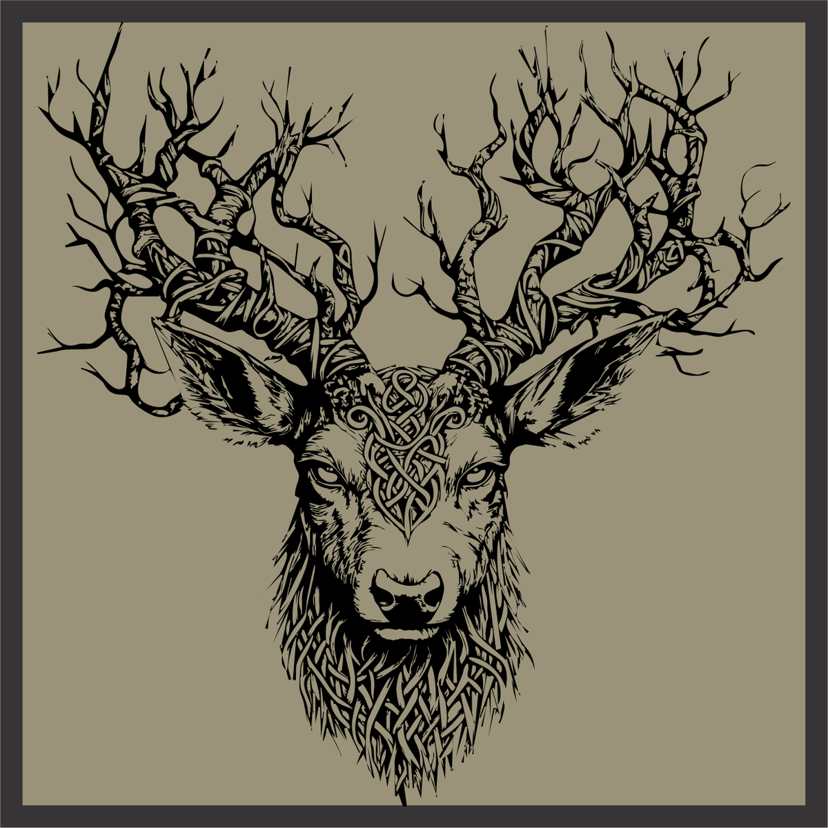 Celtic Knot Deer [OUT-INK-001]