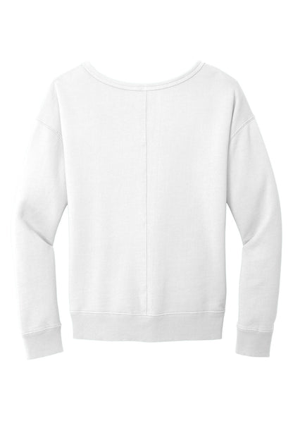 Port & Co Women's Beach Wash Garment-Dyed V-Neck Sweatshirt LPC098V