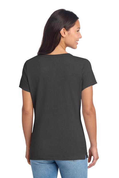 Port & Co Women's Beach Wash Garment-Dyed V-Neck Tee LPC099V