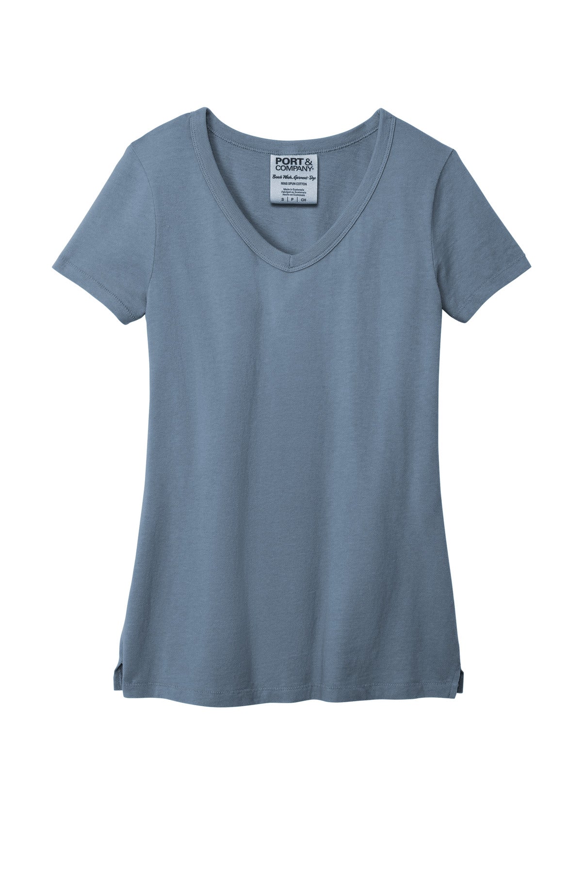 Port & Co Women's Beach Wash Garment-Dyed V-Neck Tee LPC099V