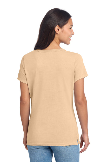 Port & Co Women's Beach Wash Garment-Dyed V-Neck Tee LPC099V