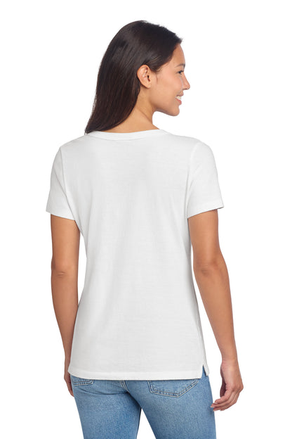 Port & Co Women's Beach Wash Garment-Dyed V-Neck Tee LPC099V